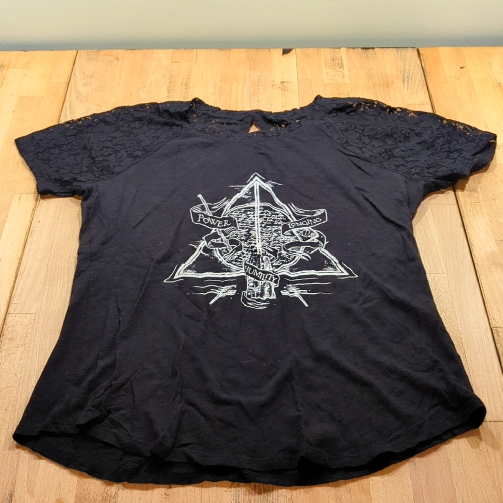 Women's Harry Potter Hot Topic black lace tee